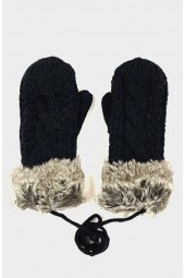 Faux Fur pirštinės (POM POM)
