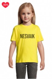 NESVAIK - UNISEX MARŠKINĖLIAI VAIKAMS (SALE)