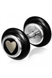 SALE - 12mm plieninis ausies papuošalas