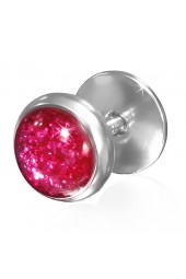 SALE - Ausies papuošalas su deimanto dulkelių blizgučiais