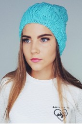 Slouchy knit kepurė
