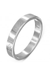 SALE - Plieninis žiedas su Lyties simboliais