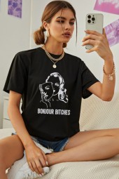 BONJOUR BITCHES - MARŠKINĖLIAI MOTERIMS