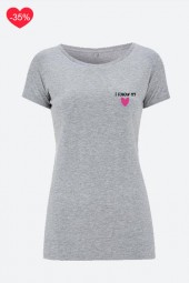 SALE - I FOLLOW MY HEART - SLIM FIT MARŠKINĖLIAI MOTERIMS