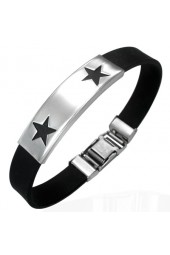 SALE - Unisex apyrankė su plieno dekoracija 