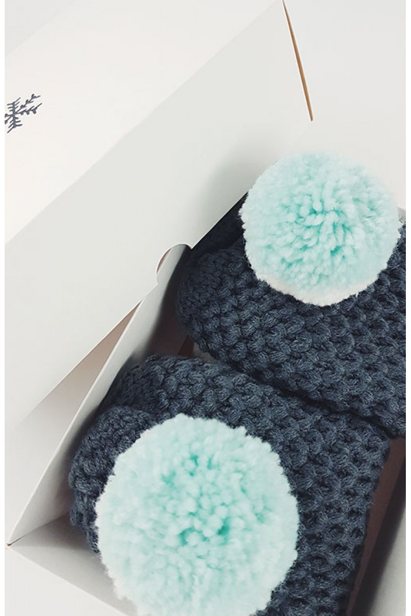 Pom Pom pirštinės (su dėžutė)