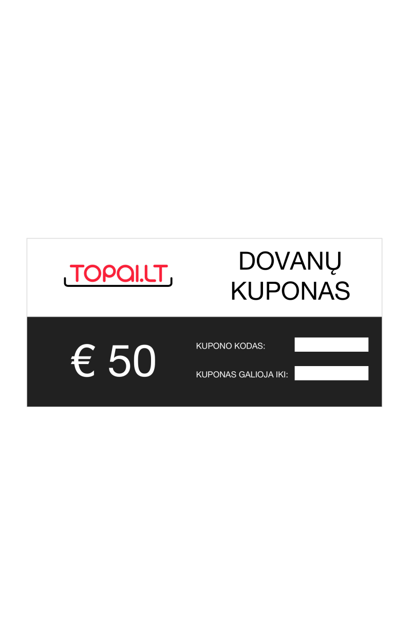 Topai.lt kuponas €50