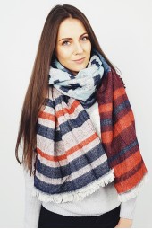 SALE - Didelė geometrinė skara-šalikas